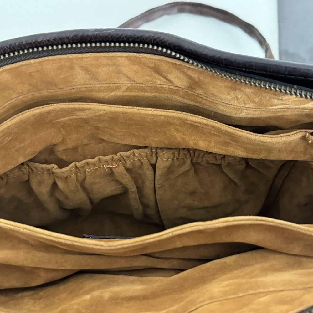 PATRICIA NASH Paris Tooled Leather Tassel Studded Satchel Bag Brown Boho Artisan - Picture 15 of 16